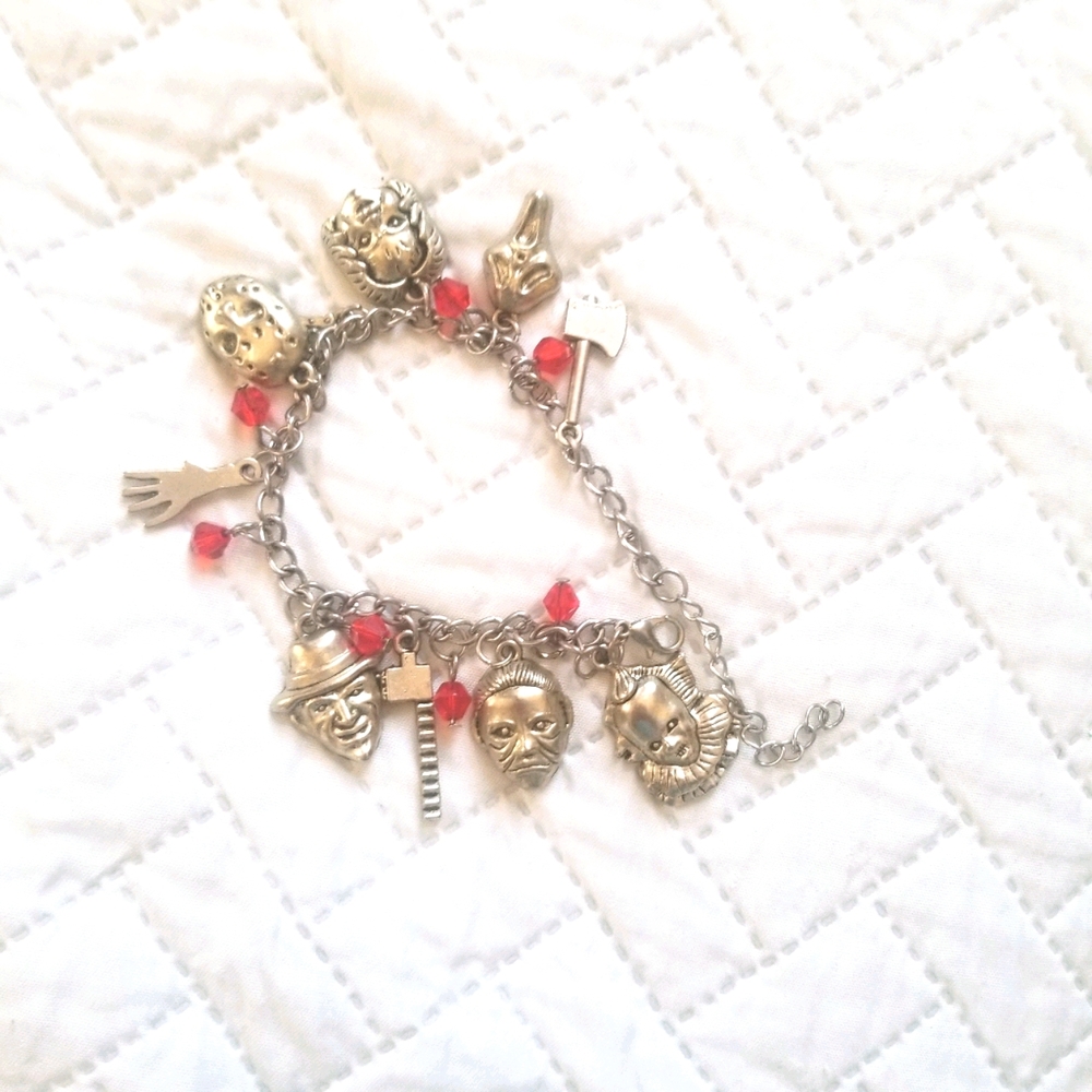Iconic fictional serial killer charm bracelet